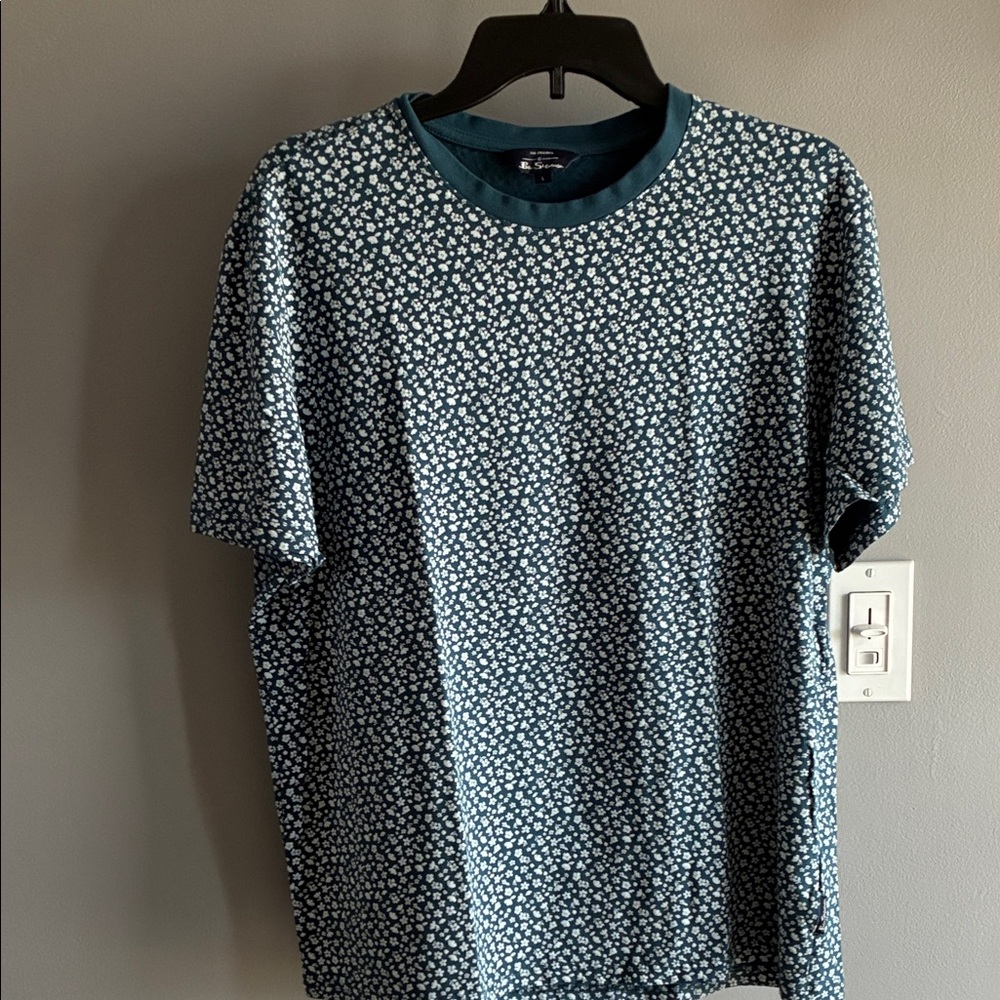 Ben Sherman Men’s  Blue Patterned Shirt